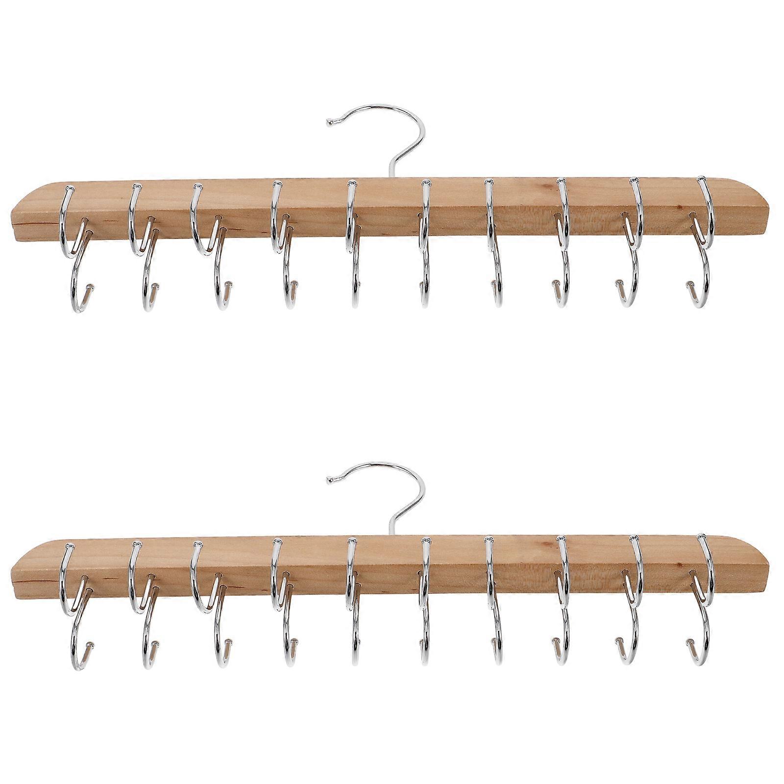 4Pcs Khaki Bra Organizer Foldable Hanger for Closet Space Saving