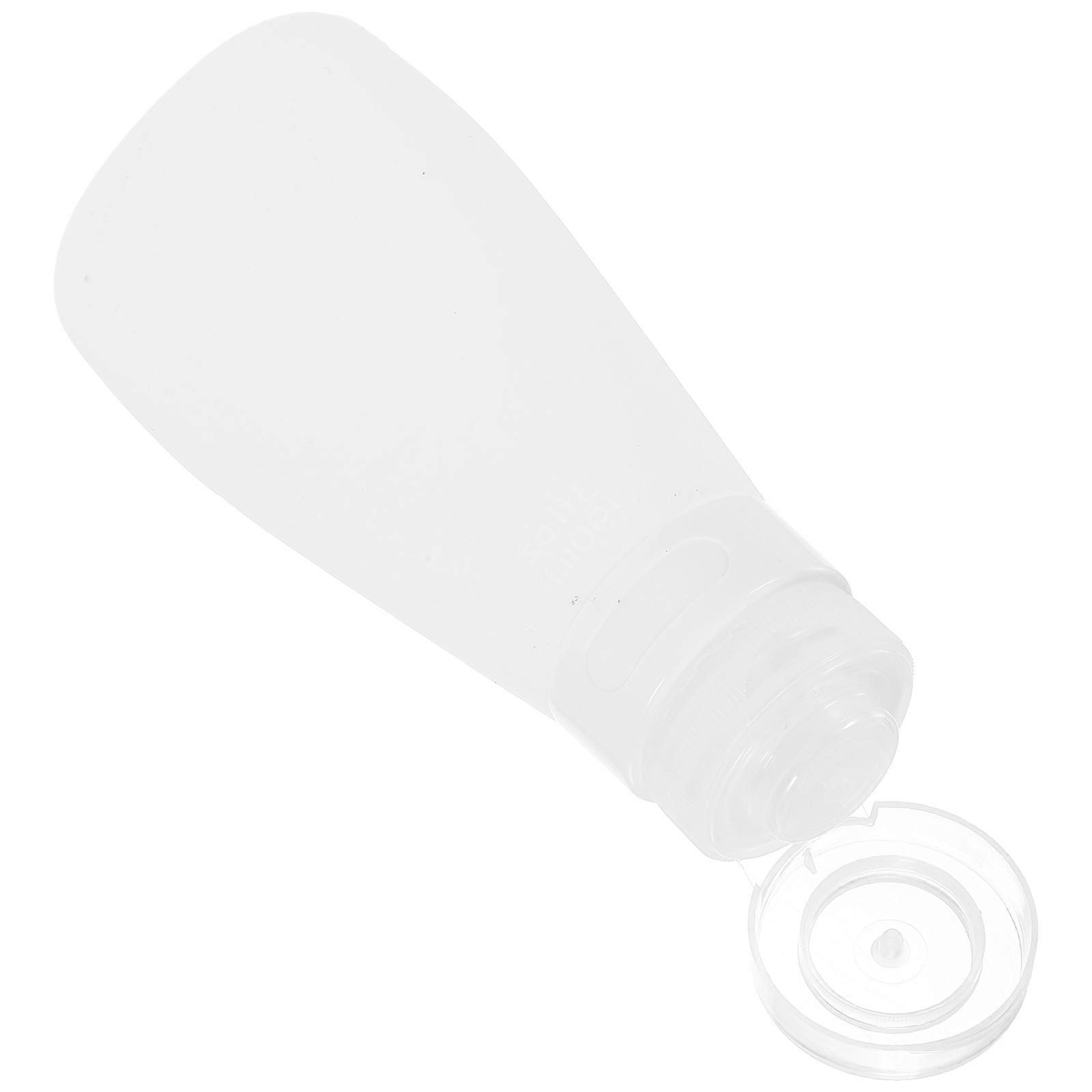 White Cosmetic Bottles for Storage Use Leakproof Silicone Design