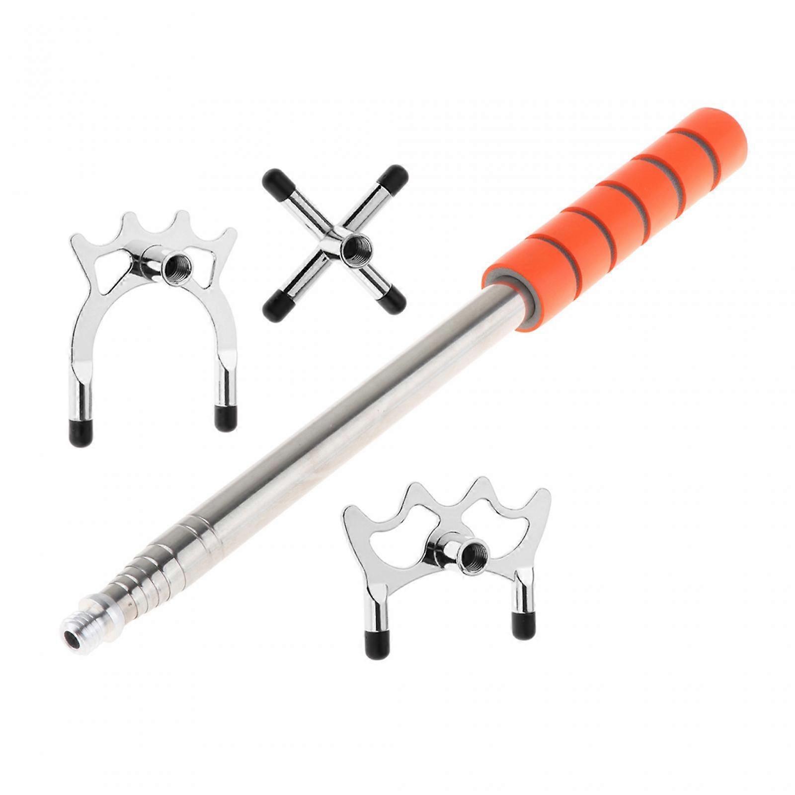 Retractable Billiards Cue Stick Bridge Support for Playing Training Practice Low High Cross Head