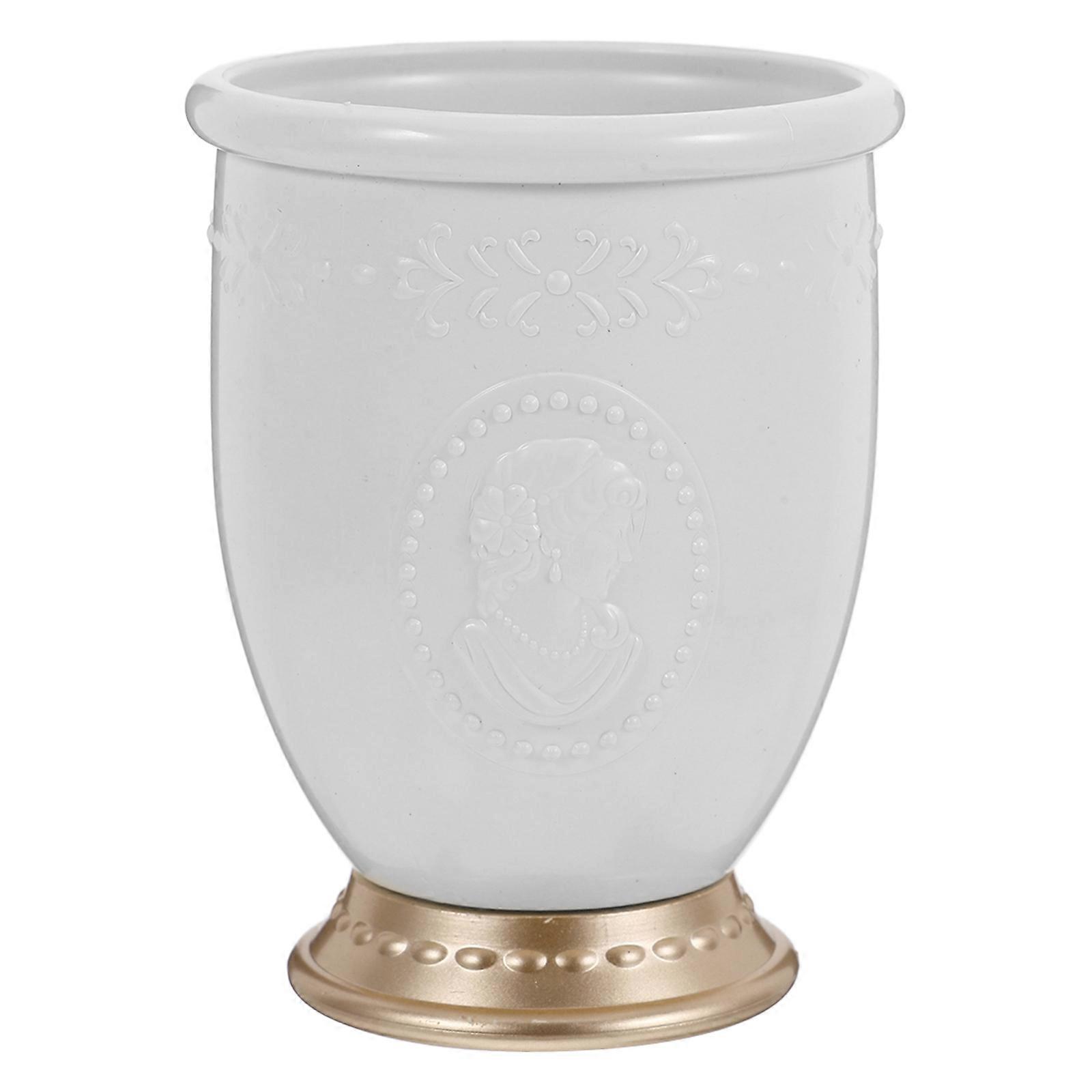 Functional Storage Container For Makeup Brushes And Pens Featuring Square Shape And Plastic Material 5Pcs