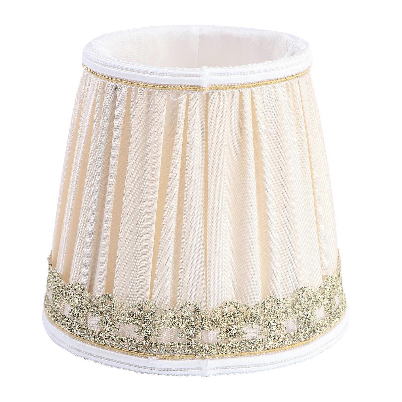 Light Yellow European Style Lampshade Cloth Light Cover for 3Pcs