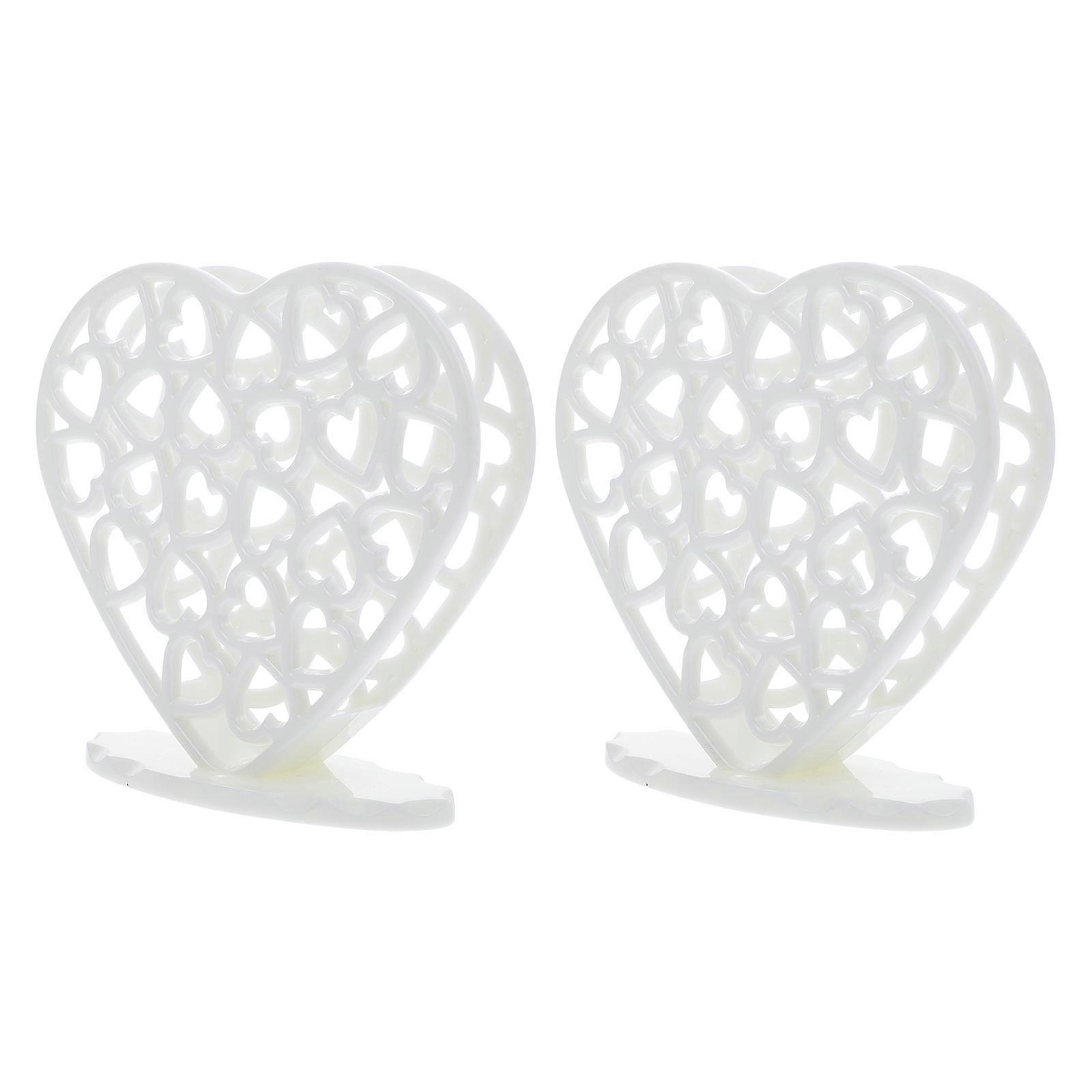 Vertical Napkin Rack Clear Plastic Holder for Storage 6Pcs Set