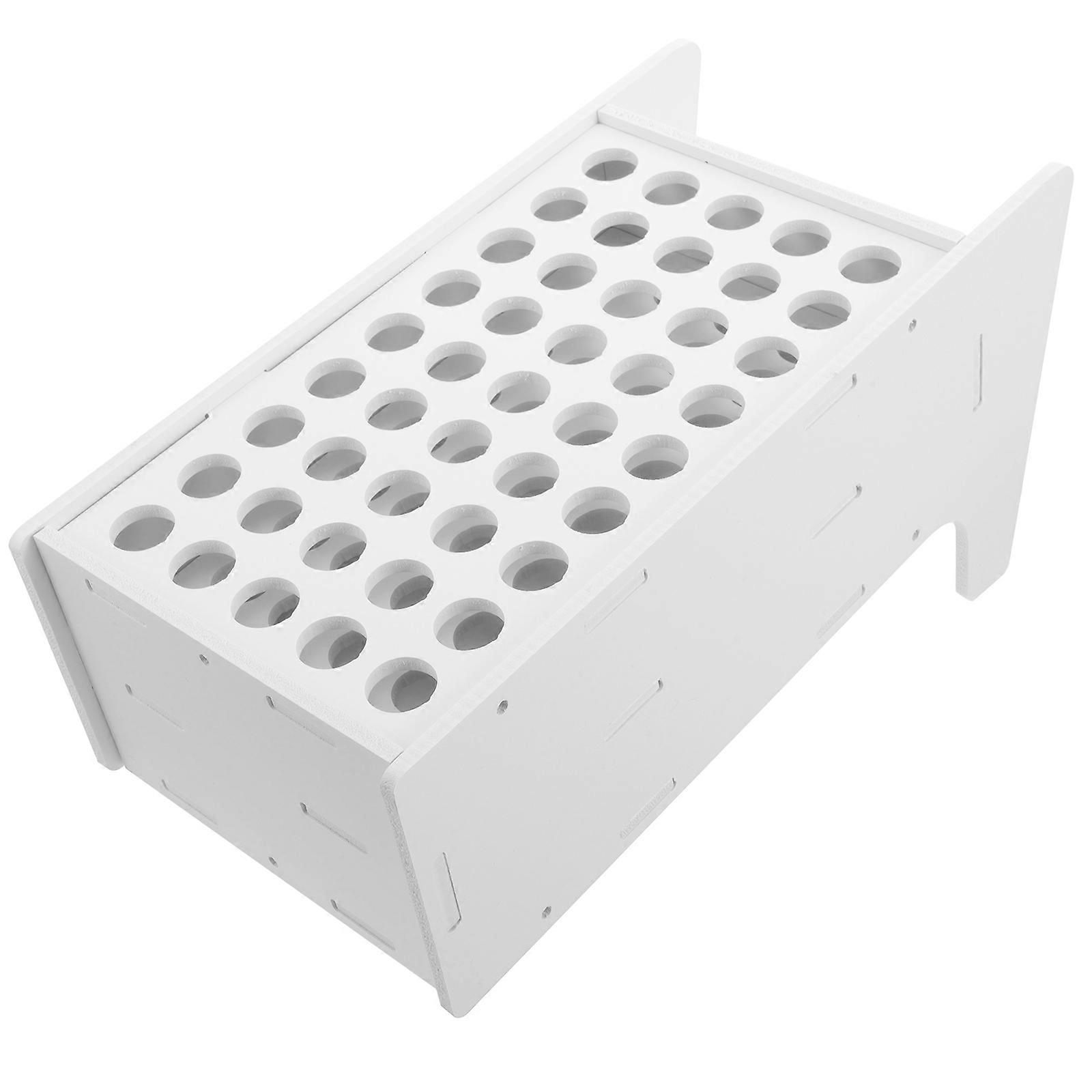 Desk Pen Organizer White Wooden Multi-Function Storage Solution For Office Workers Teachers Children 1Pcs