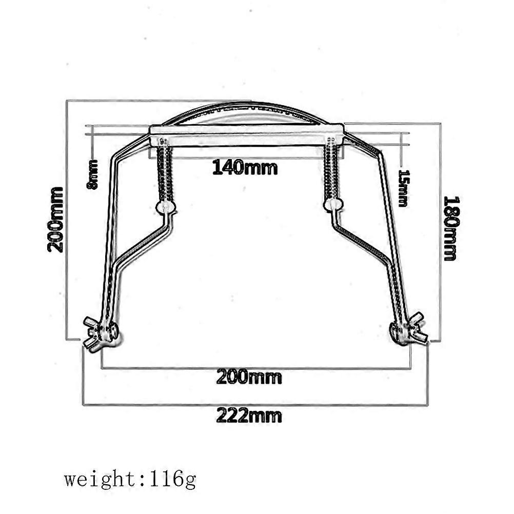 Harmonica Holder Neck 10 Holes for Hands-Free Playing Metal Frame