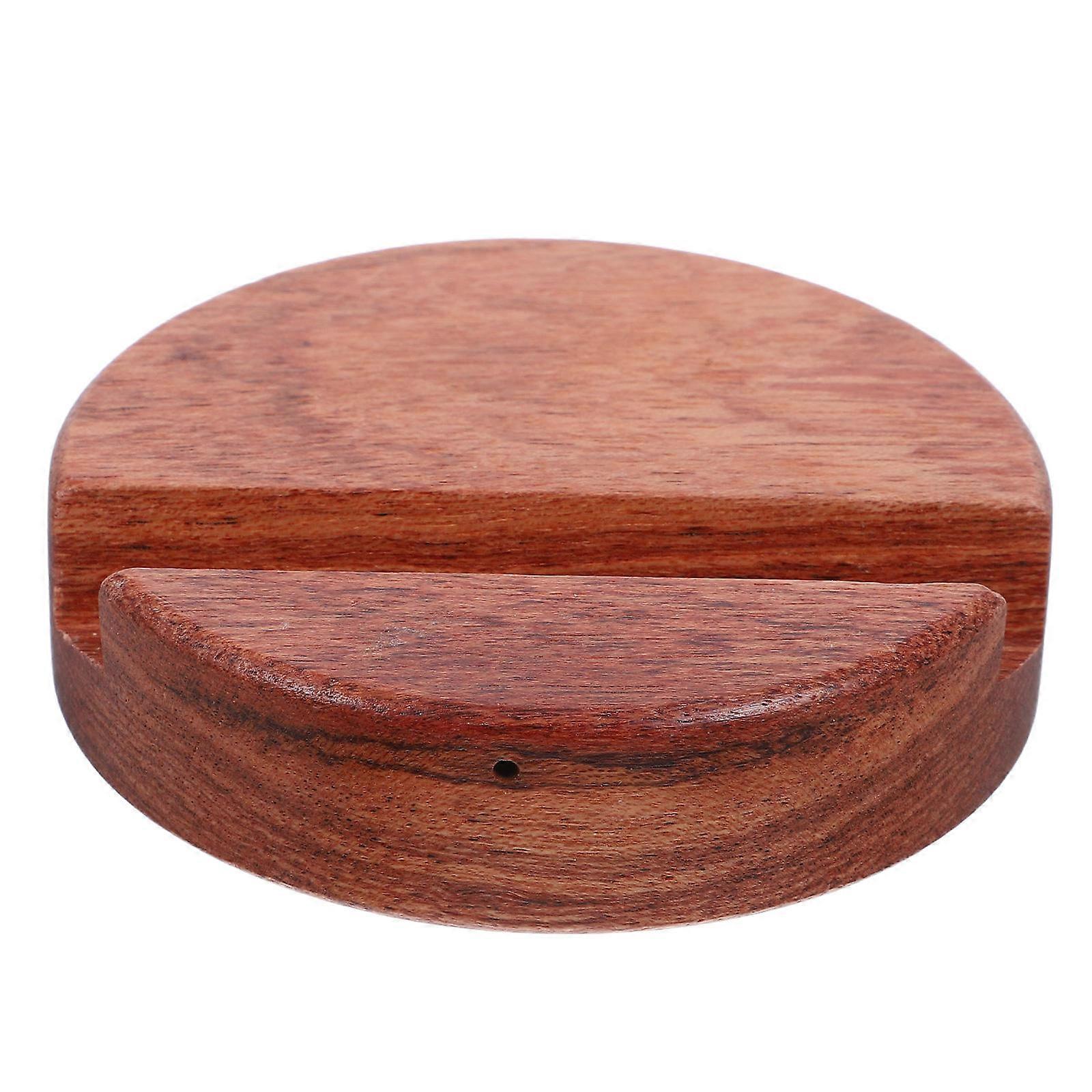 Brown Cellphone Support Bracket 2Pcs Stable Support Simple Design Phone Holder For Dining Room Office