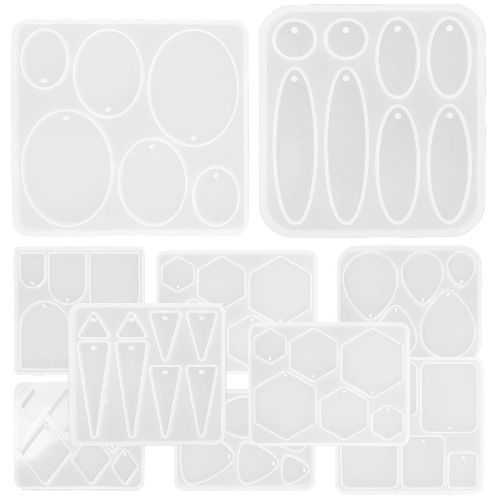 44 Pcs Silicone Pendant Mold For DIY Enthusiasts In White Color Perfect For Making Pendants For All Occasions