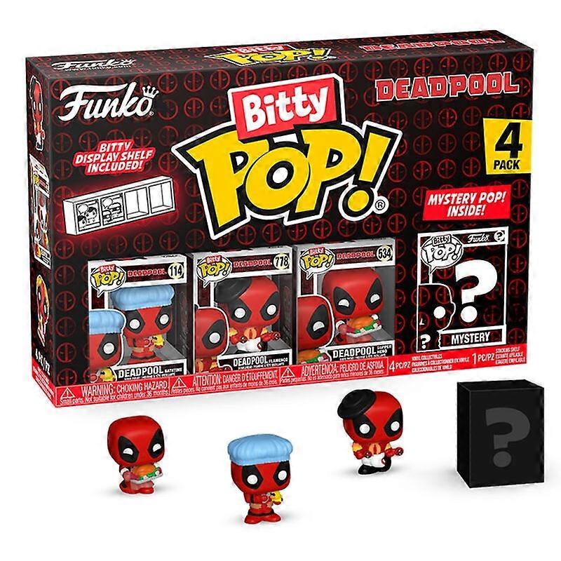 Blister 4-pack Bitty POP Marvel Deadpool bath toys