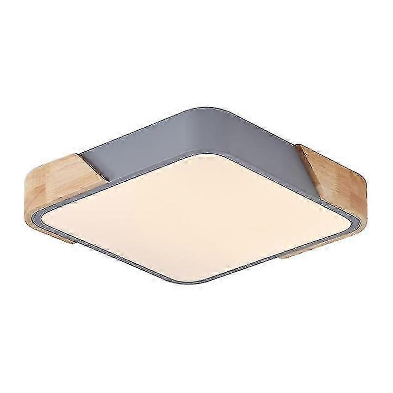 LED Wood Ceiling Lights,3000K Warm Light Thin Flat Modern Flush Mount Lighting Fixture,Ceiling Light