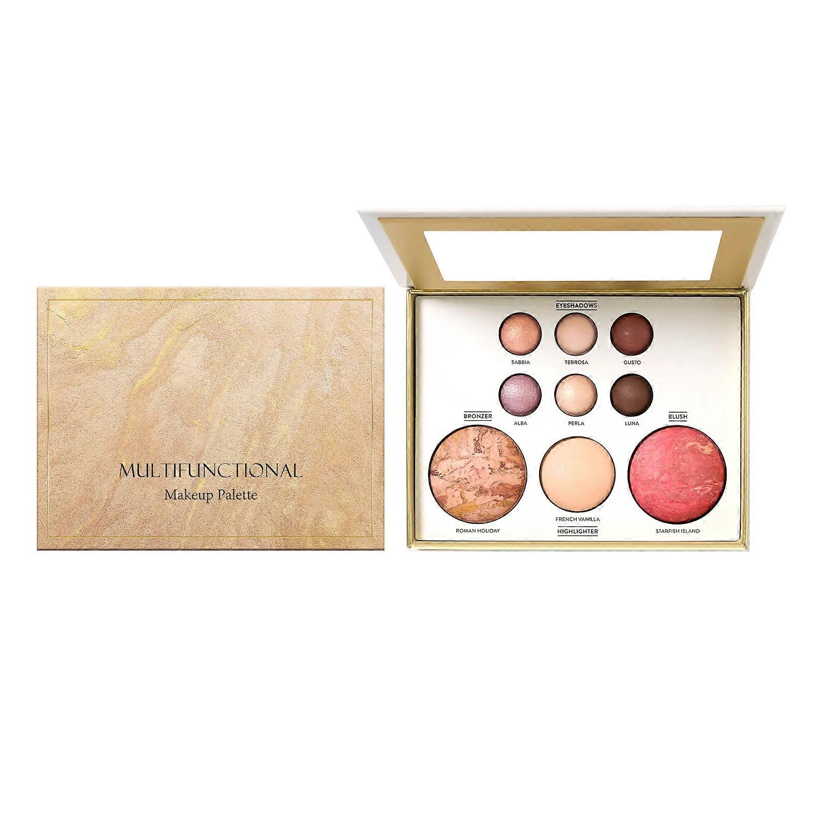 The Best of the Best Travel-Friendly Baked Palette - Tuscan Dreams Full Size: 6 Eyeshadows, Bronzer, Blush & Highlighter