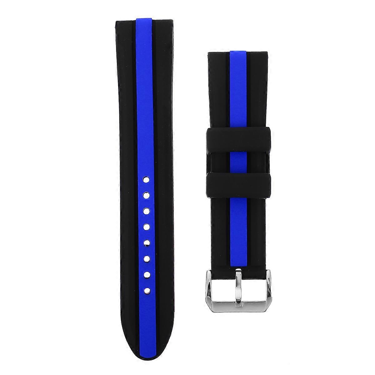 Smart Sports Watch Band Universal for 3Pcs Dual Color Blue