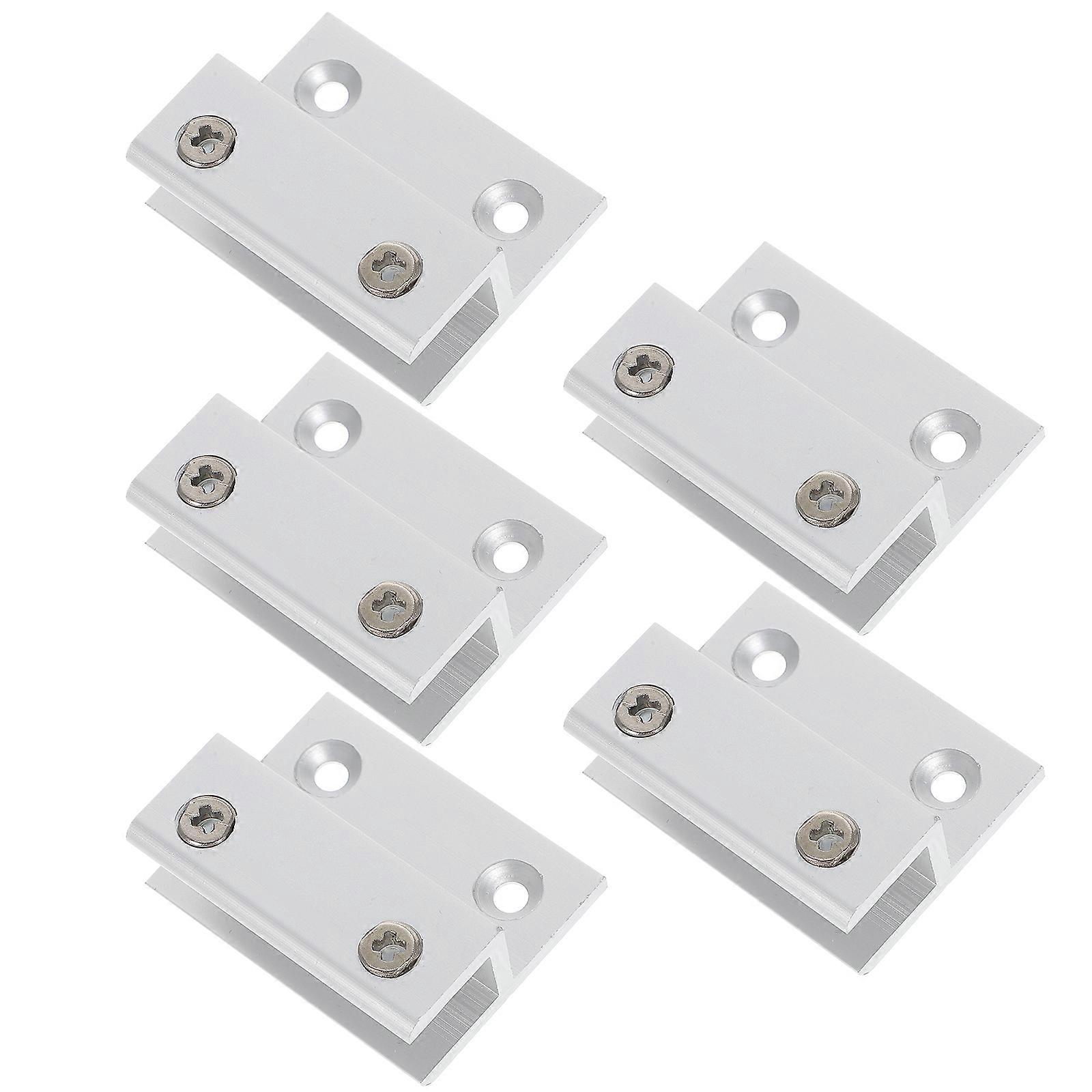 Glass Clamp Rectangular Shelf Bracket for Glass Shelf Support 20Pcs