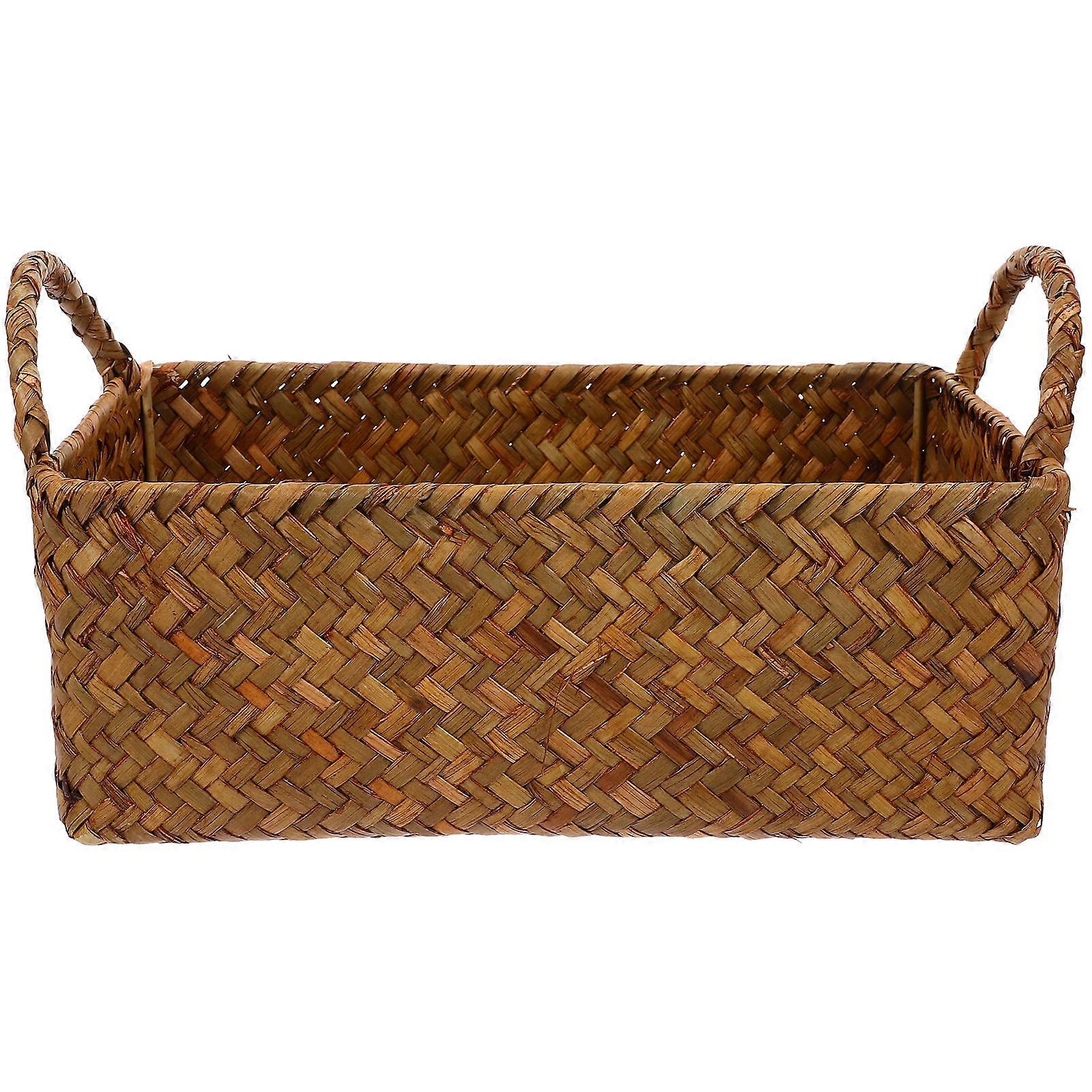 Woven Storage Basket Rattan for Storage Use 3Pcs Desktop Bread Holder