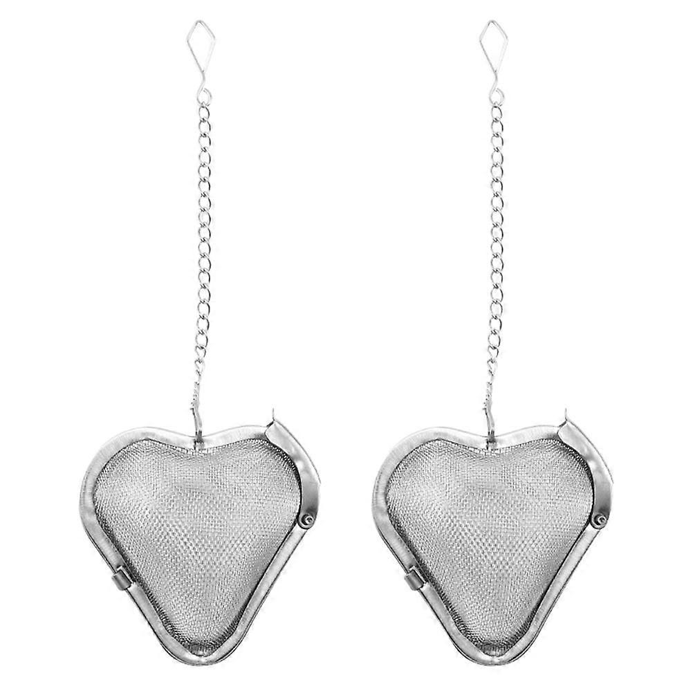 Stainless Steel Tea Strainers Heart Shape Kitchen Tea Filters 6Pcs