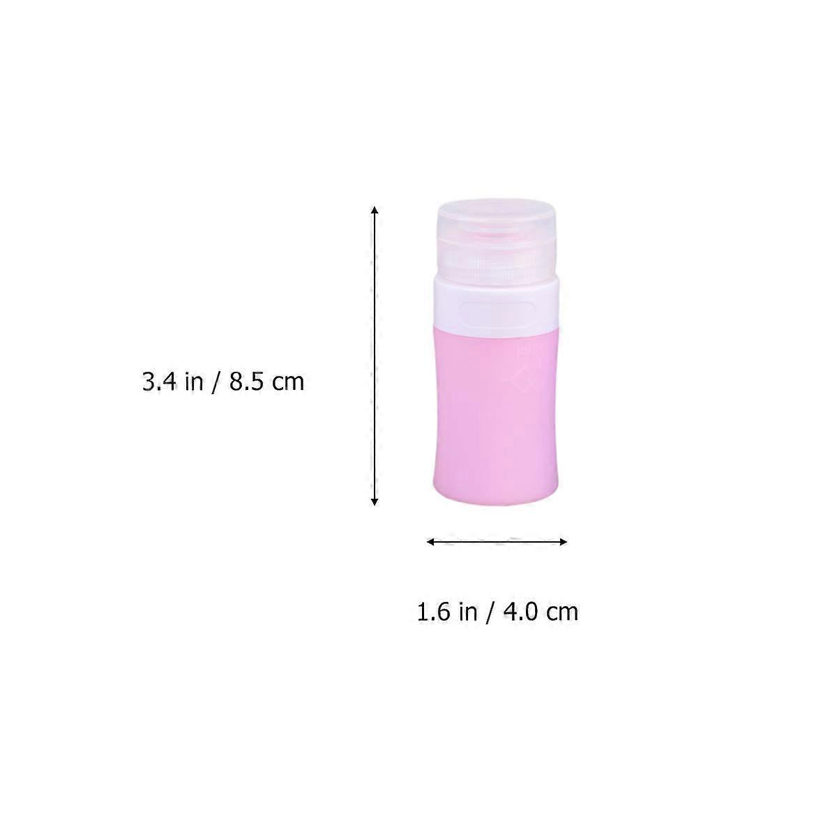 Portable Silicone Refillable Bottles for Travel 3Pcs Lotion Dispensing Cylinders
