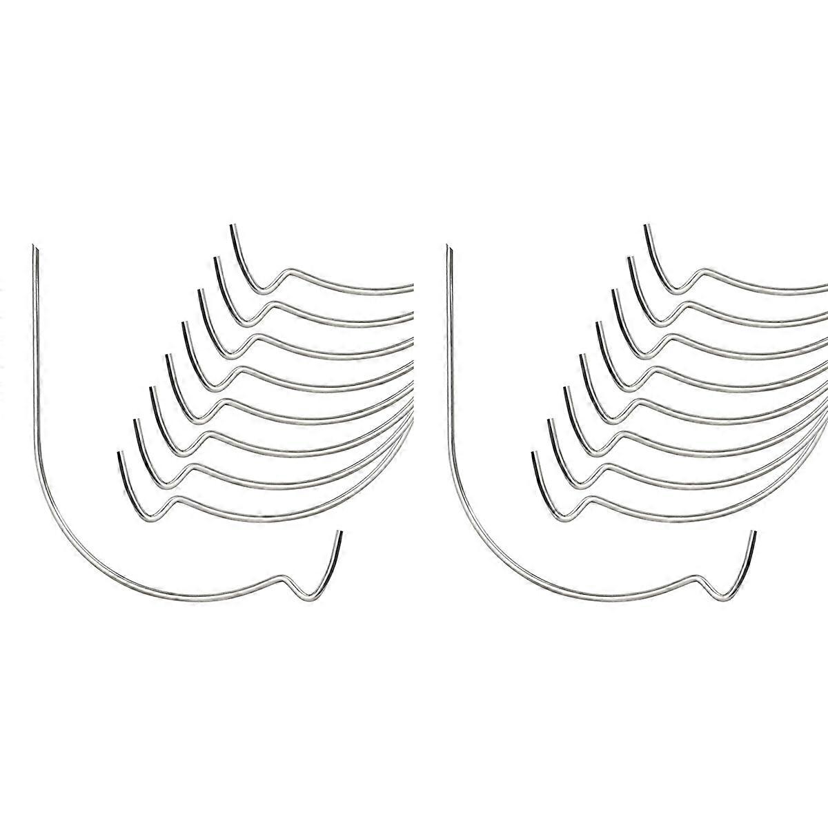 40 stk. bildehengere for gipsvegger, superkroker i rustfritt stål, veggkroker for oppheng, bildeoppheng