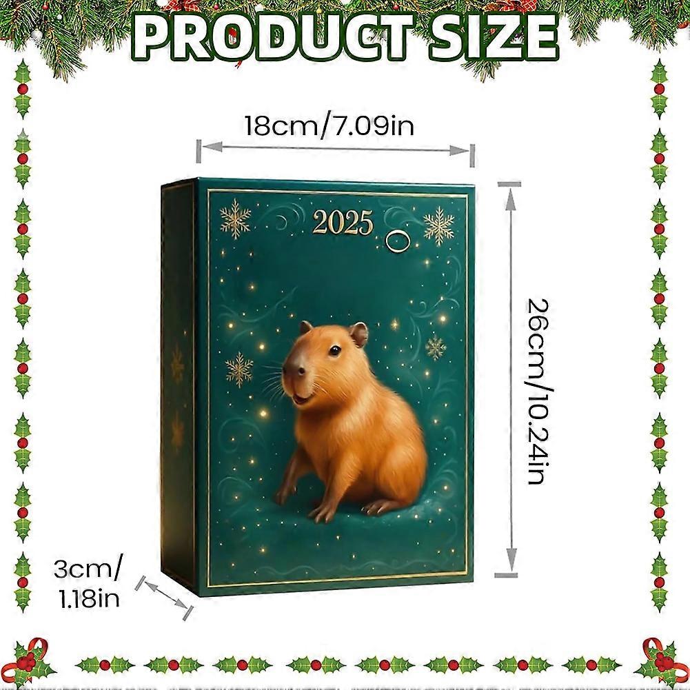 Calendrier De L'Avent Capybara 2025 - 24 Jours, Ornements Acrylique 2D - Décoration Noël Maison, Comptage Jours Festif