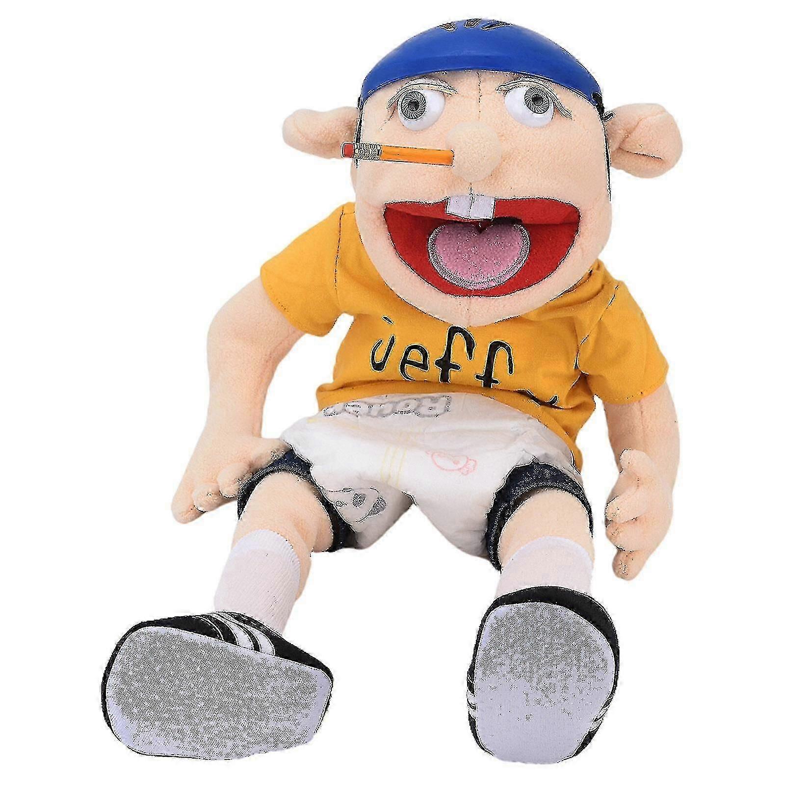 Jeffy Puppe Jeffy Hand Puppe Plüschtier Plüschpuppe Kinder Geburtstagsgeschenk Spielzeug-2025-ss