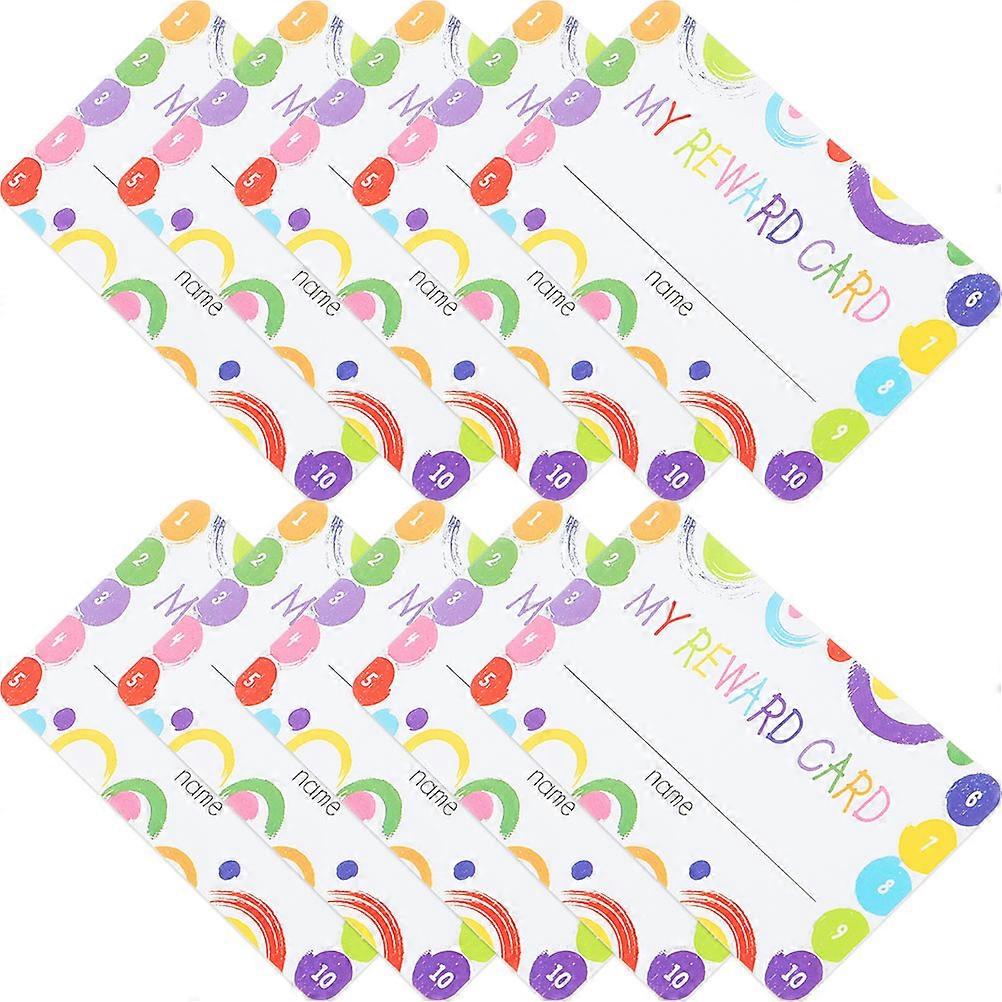 Reward Card Punch Cards for Classroom Students 450 Sheets Assorted