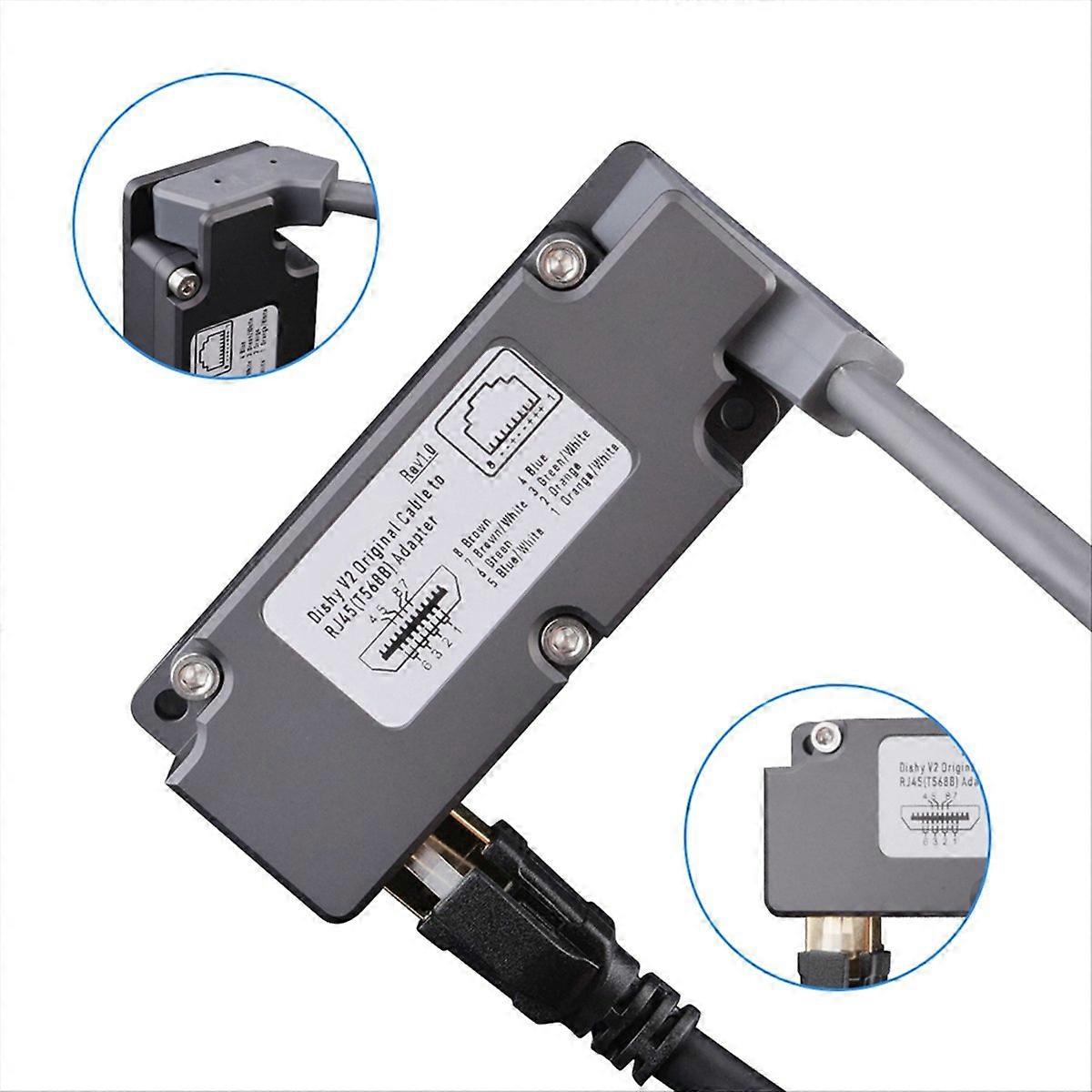 CB1 Antenna Adapter PoE Injector For StarlinkV2 Cable Adapter to RJ45