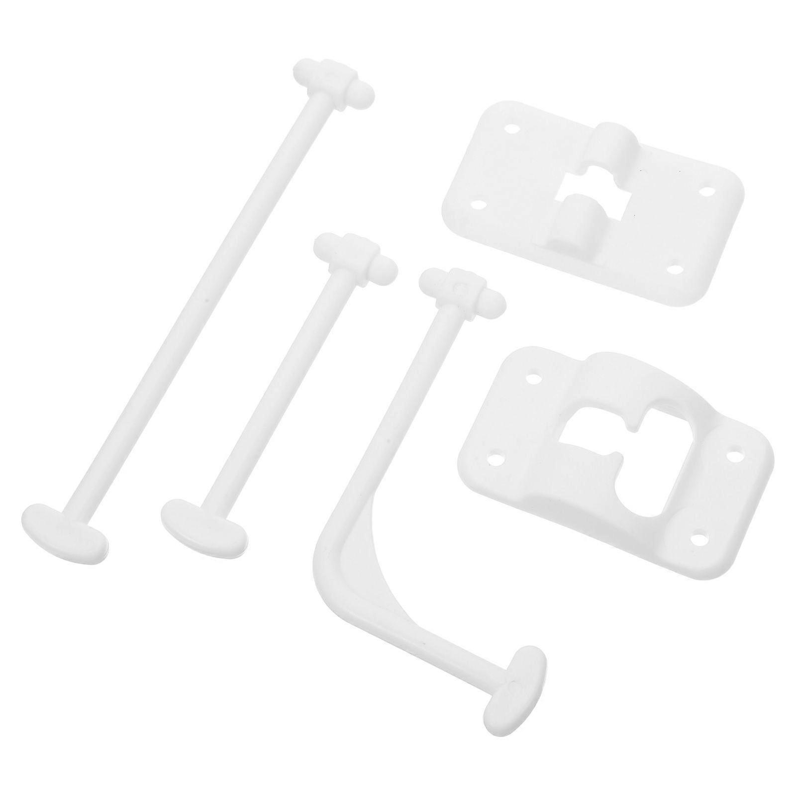 1 Set Entry Door Holder - T-Style Rv Door Holder For Camper/Rv - Easy Install With Plunger & Screws - Top Rv Accessories White