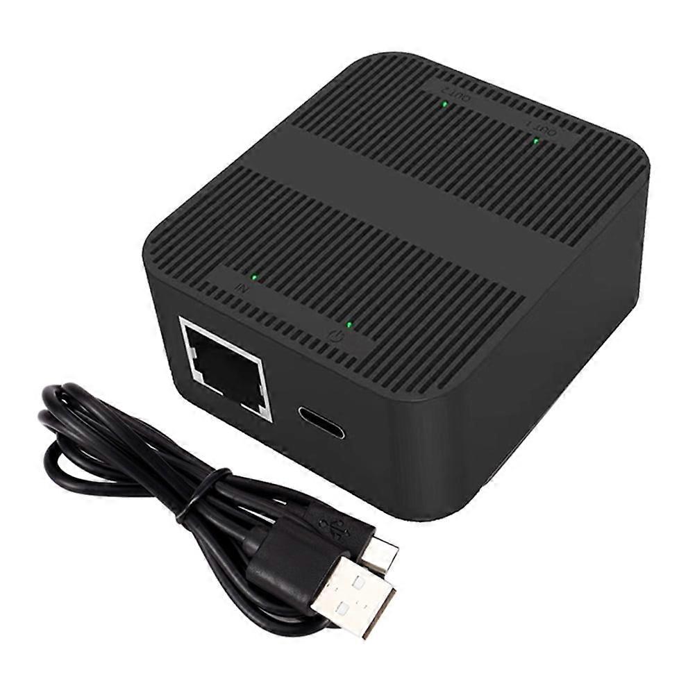 jixopn 1 To 2 Ethernet Network Cable Splitter 2-Port RJ45 Network Cable Adapter100Mbps