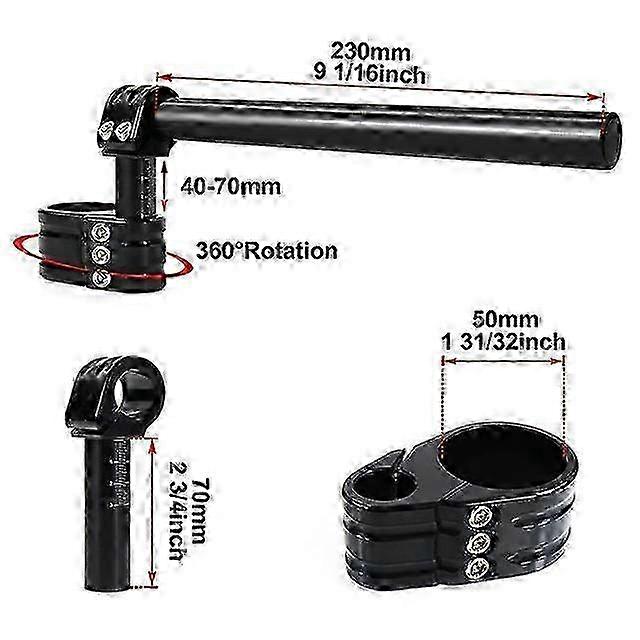 Adjustable Handlebar Raiser Universal Fit For SUZUKI GSXR600 750 GSX-R 1000 GSXR1100 GSX-R 1300 Hayabusa Clip-On HandleBar