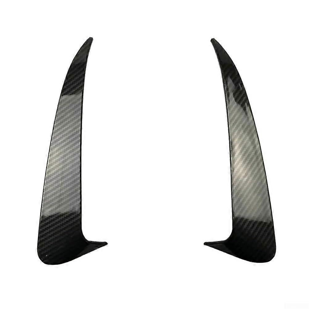 Carbon Fiber Rear Bumper Diffuser Compatible with W205 CClass, Black ABS Trim, Easy Installation, Carbon Fiber Texture