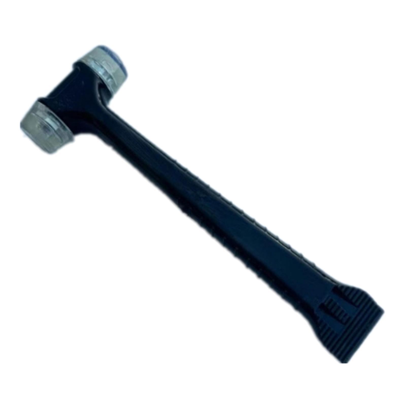 Mallets de marteau en caoutchouc à double tête polyvalent double face léger marteau mou pour les décorations de la maison Noir