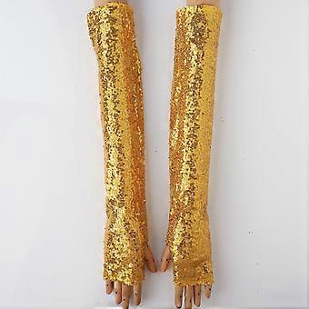 Womens Party Props Sparkling Long Gloves Cheerleading Opera Mittens Halloween