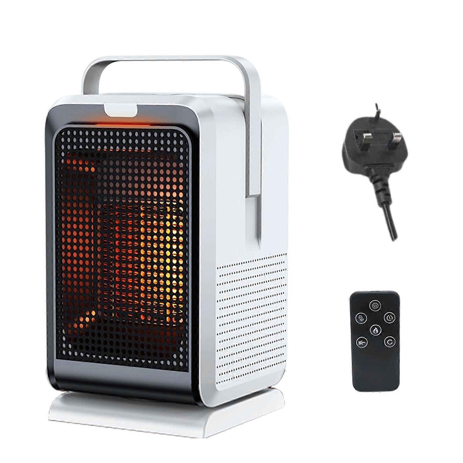 Mini Space Heating Lightweight PTC Ceramic Fast Heating 1000W Energy Efficient for Indoor Use Protective Portable  White