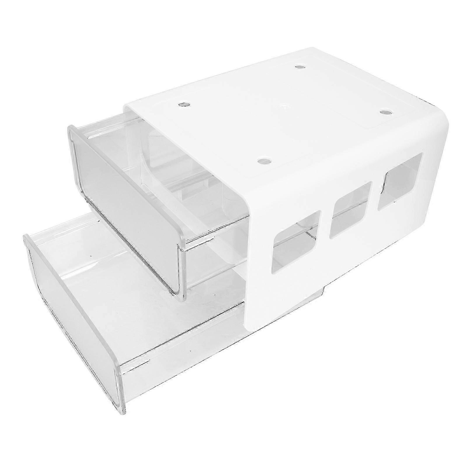 Drawer Type Box Plastic Desk Bottom Adhesive Box Stationery Storage Case