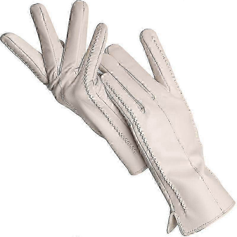 Gants pour femmes en peau de mouton colorée, chauds et fins, de haute qualité, compatibles avec les écrans tactiles.