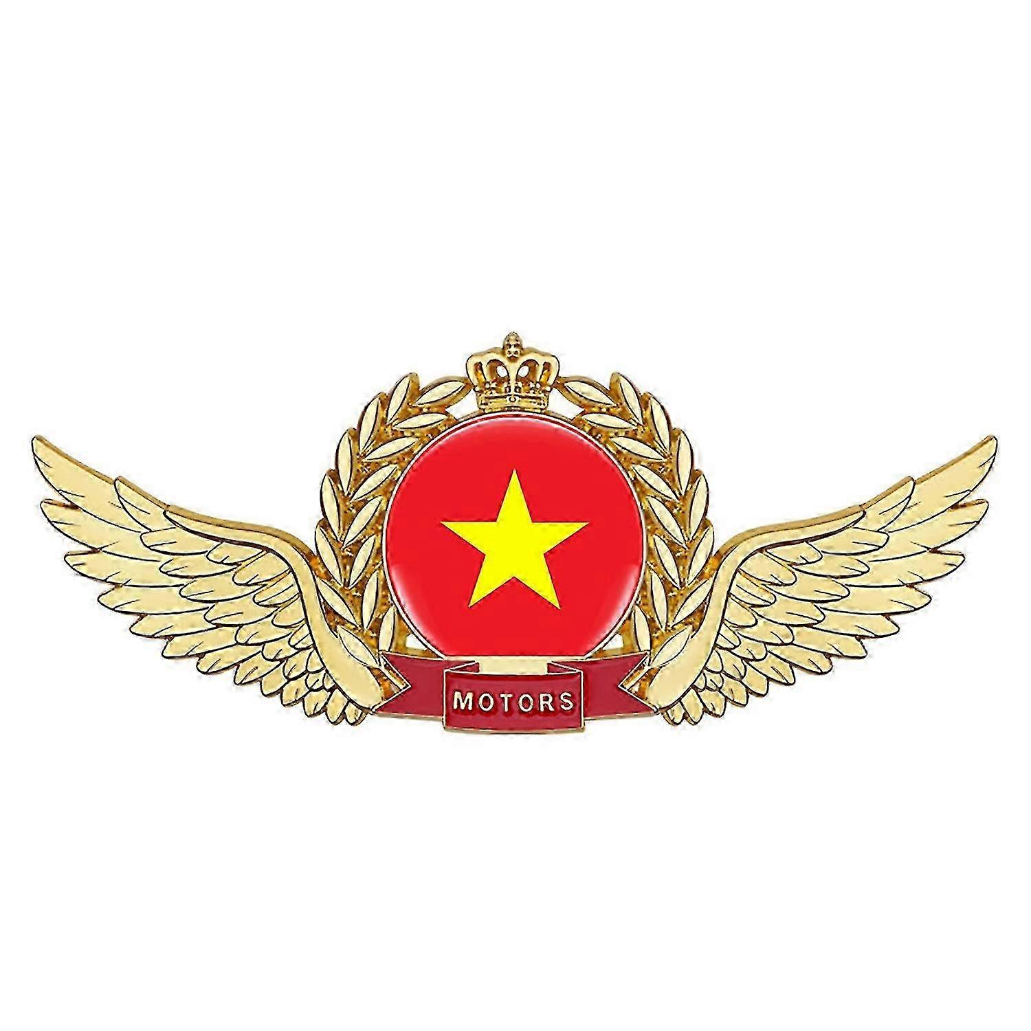 3D Emblem Exquisite Workmanship Strong Viscosity Anti-scratch Car Styling 3D Zinc Alloy Flag Emblem