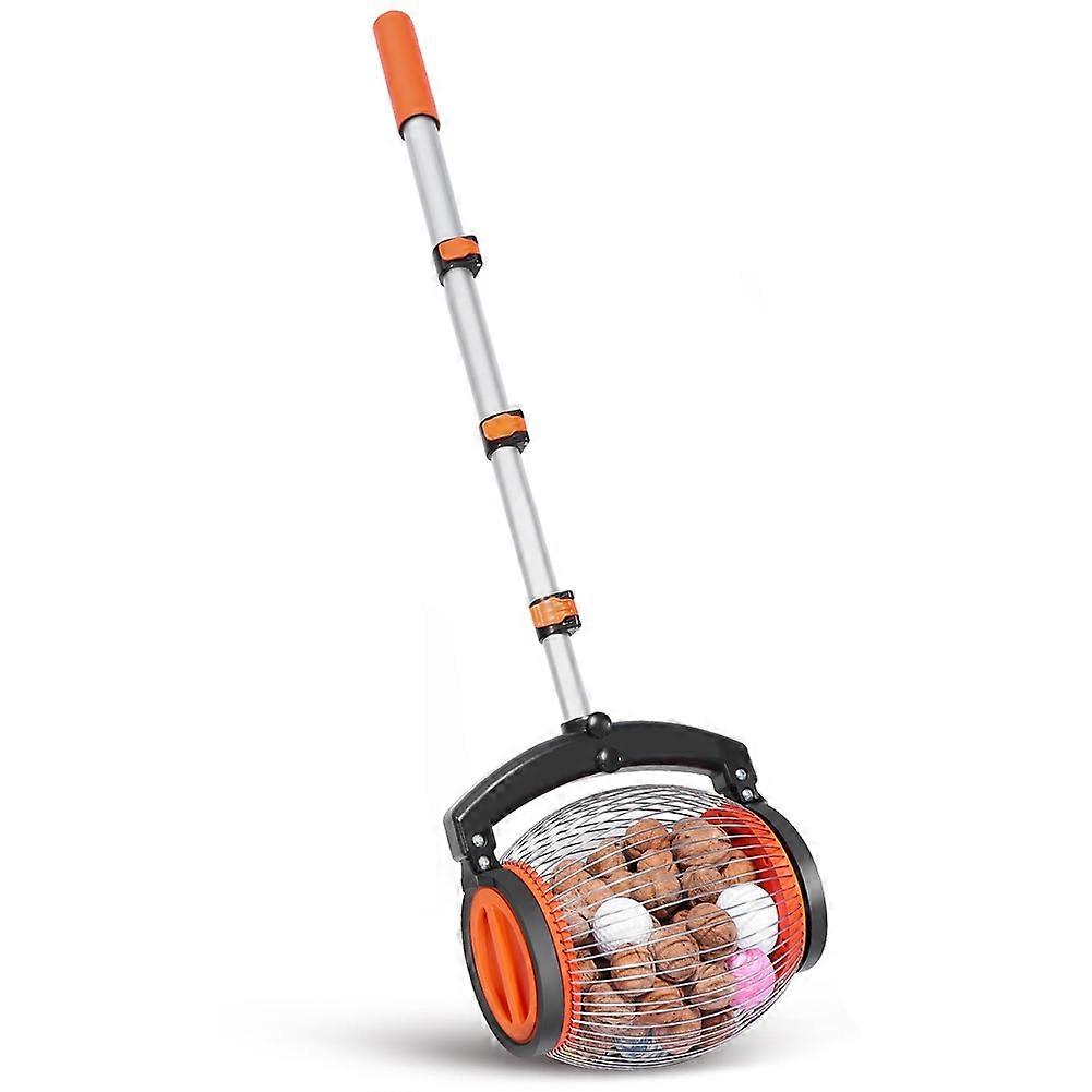 Walnuts Picker Upper Roller-Nut Gatherer,Multifunctional Nuts Picker Upper with Rolling Drum, Easy to Pick and Empty