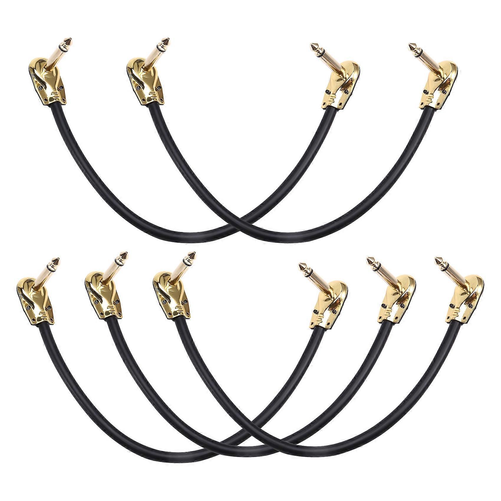 Guitar Line Effect Device Connects Wire Double Flat Head Anaerobic Audio Line Pedal Instrument Jack Plug 30CM