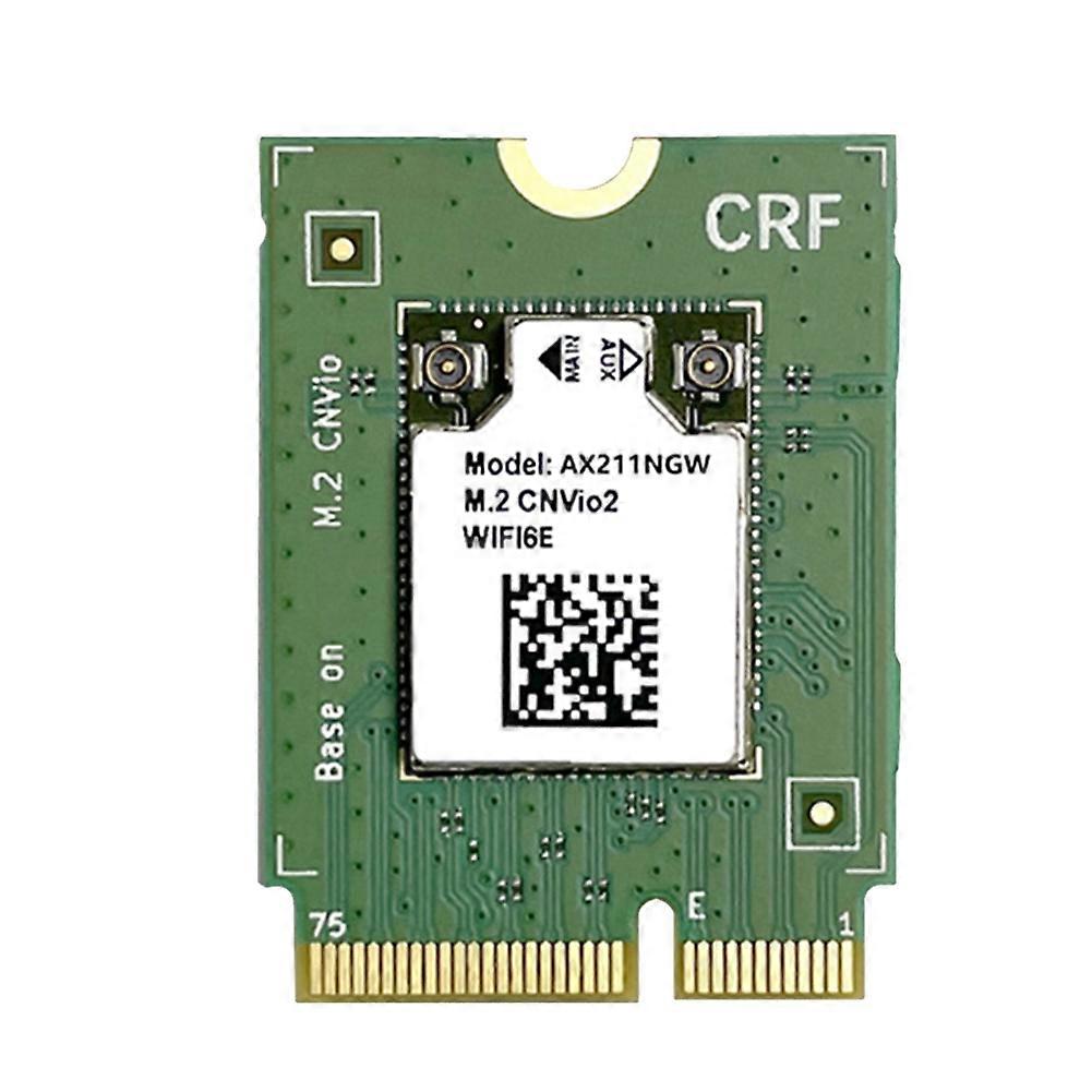 Carte Wi-Fi 6E AX211NGW 2,4 GHz, 5 GHz et 6 GHz M.2 CNVio Bluetooth 5.3 802.11AX compatible Windows 10, Windows 11, Linux