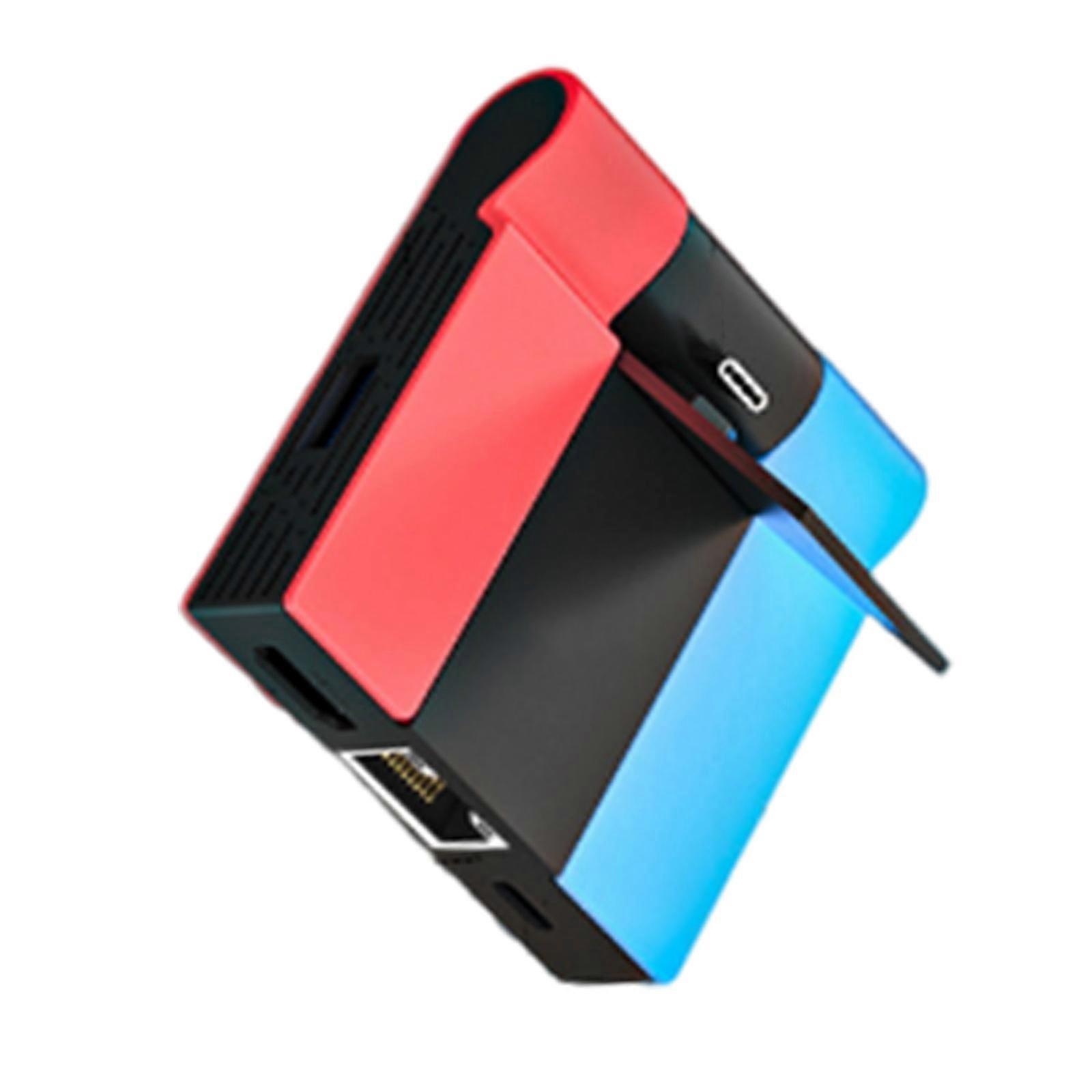 Travel TV Docking Station Replacement Charging Dock with USB Port Mini Docking Station without Delay for Switches Multicolor