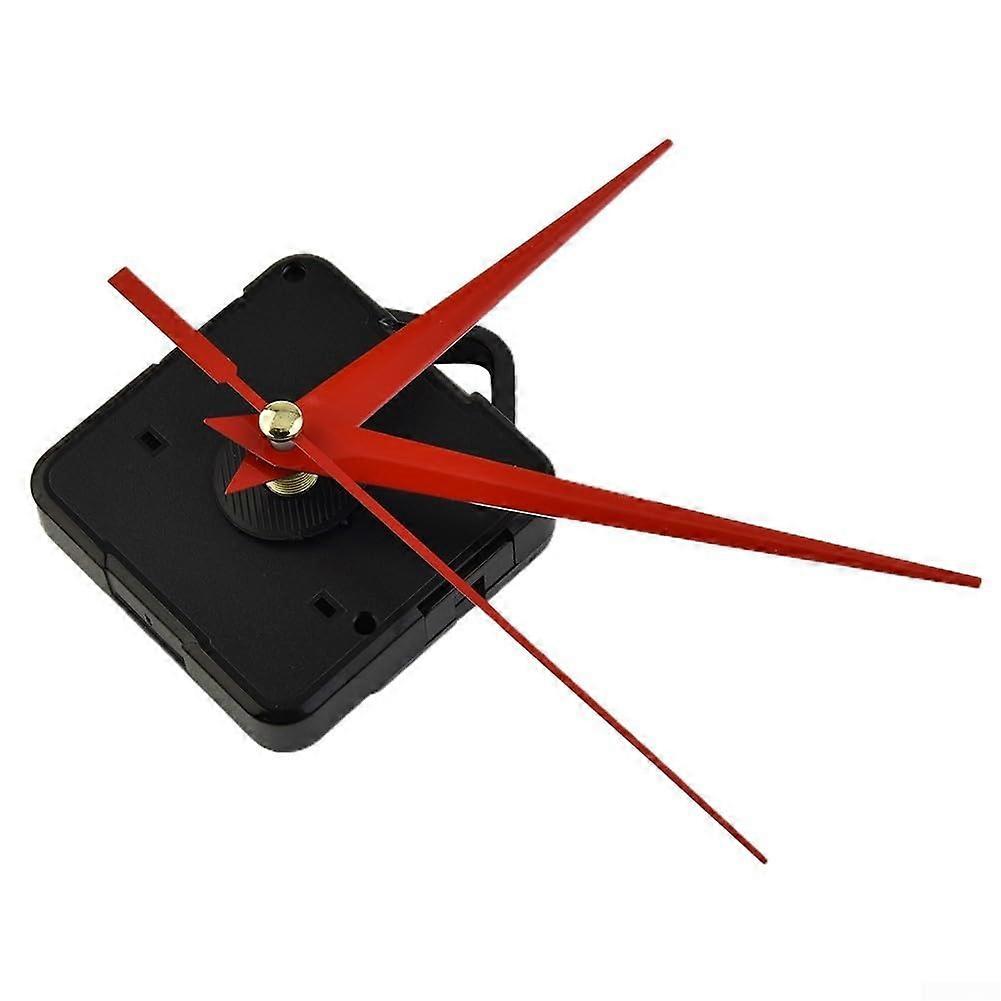 Quartz Clock Movement  Kit with Motor, Spindle Shaft and Hands for DIY Wall Clock Replacement (Red)