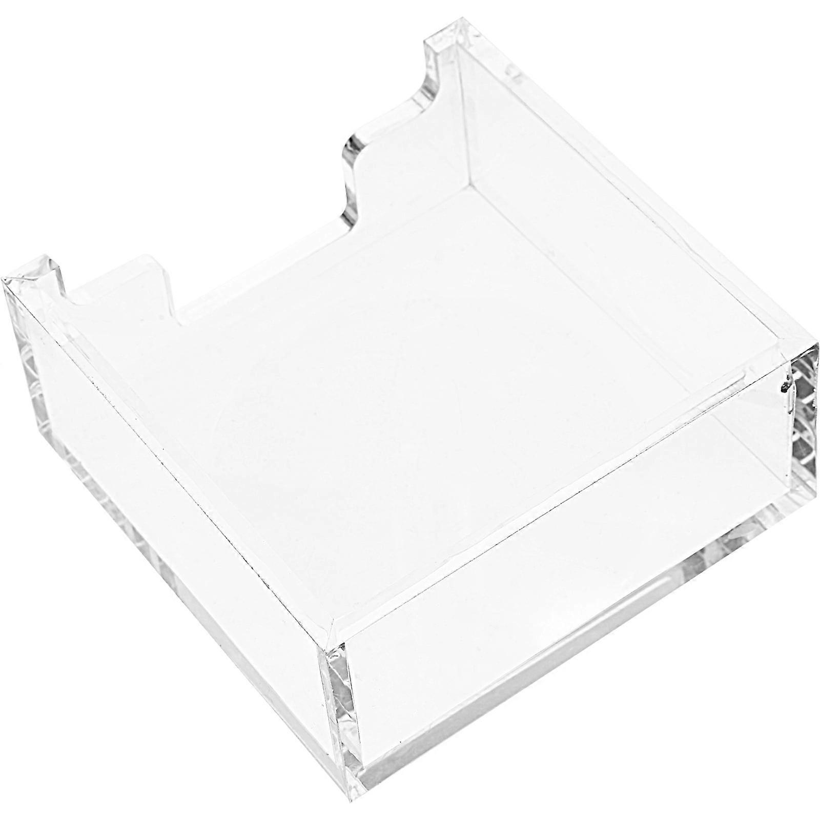 Tissue Box Acrylic Napkin Holder Desktop Table Paper Storage Rack Towel Container