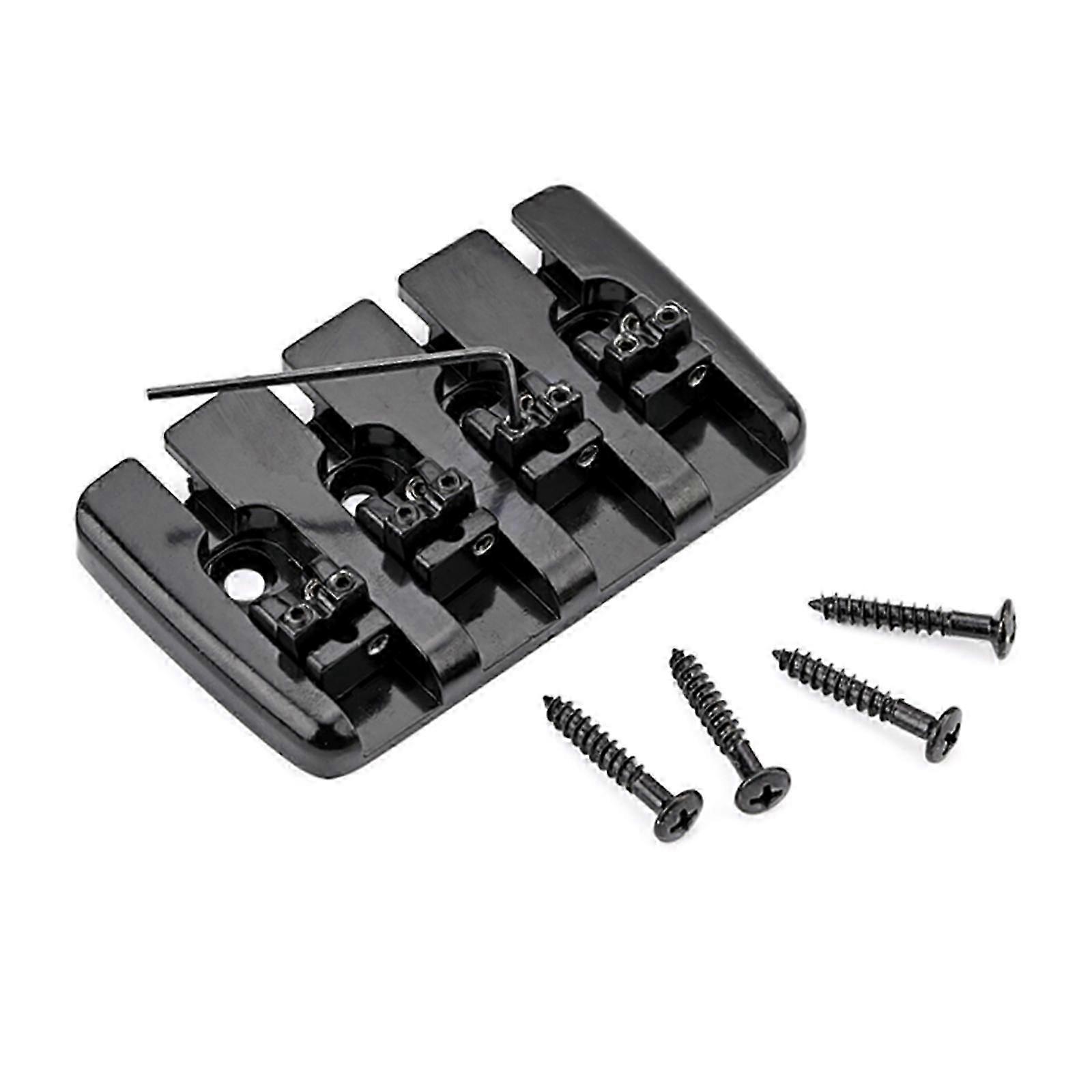 4 String Hard Tail Fixed Bass Bridge for Precision Electric Instruments
