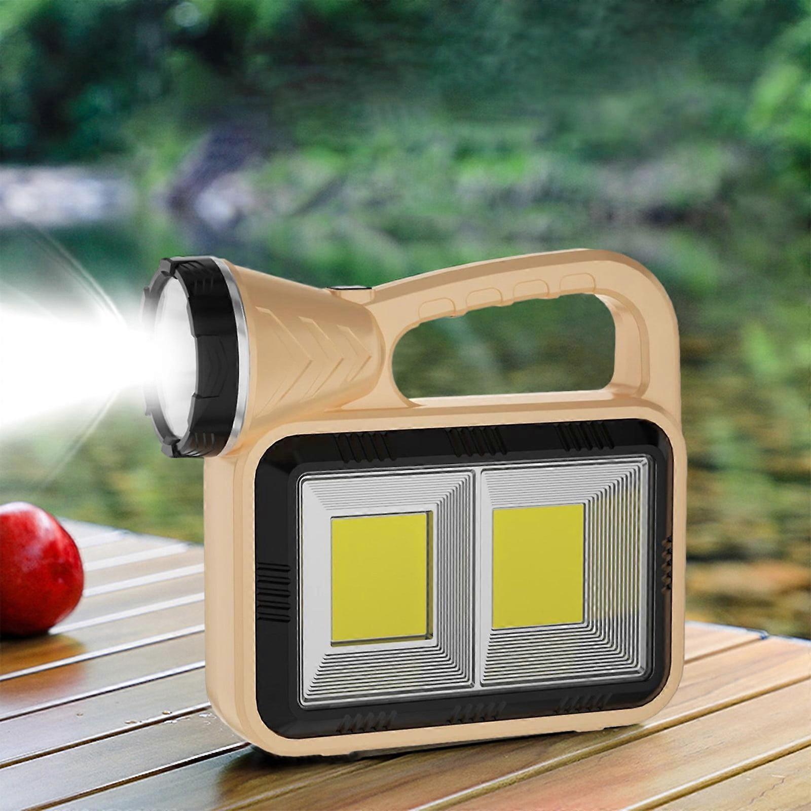 Portable Camping Lamp Flashlight Rechargeable LED Light with Solar Power, 3 Light Sources, Multiple Modes, Compatible with Home Decor & Christmas