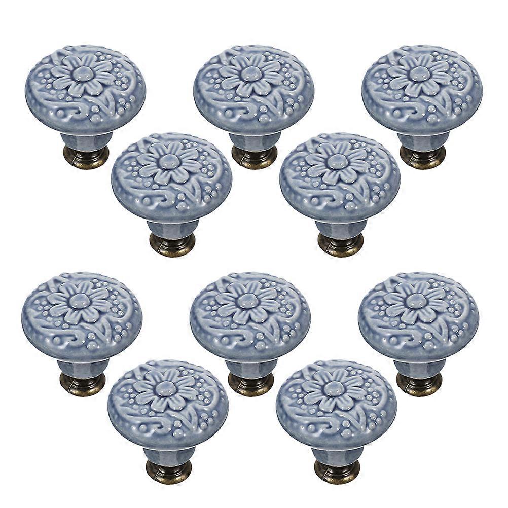 Creative Ceramic Pink Cabinet Knobs for Home Use Simple Design Easy to Install 10pcs