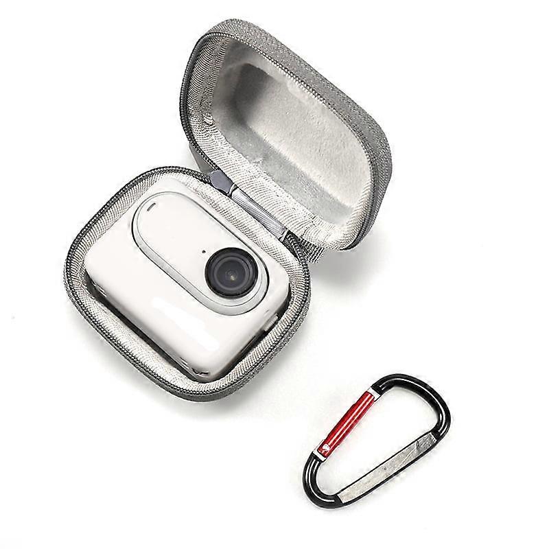 Carrying Case for Insta360 GO 3S,Mini Storage Bag for Action Camera,Protective Cover Hard Shell Protector Travel Case for Sport Camera - Grey