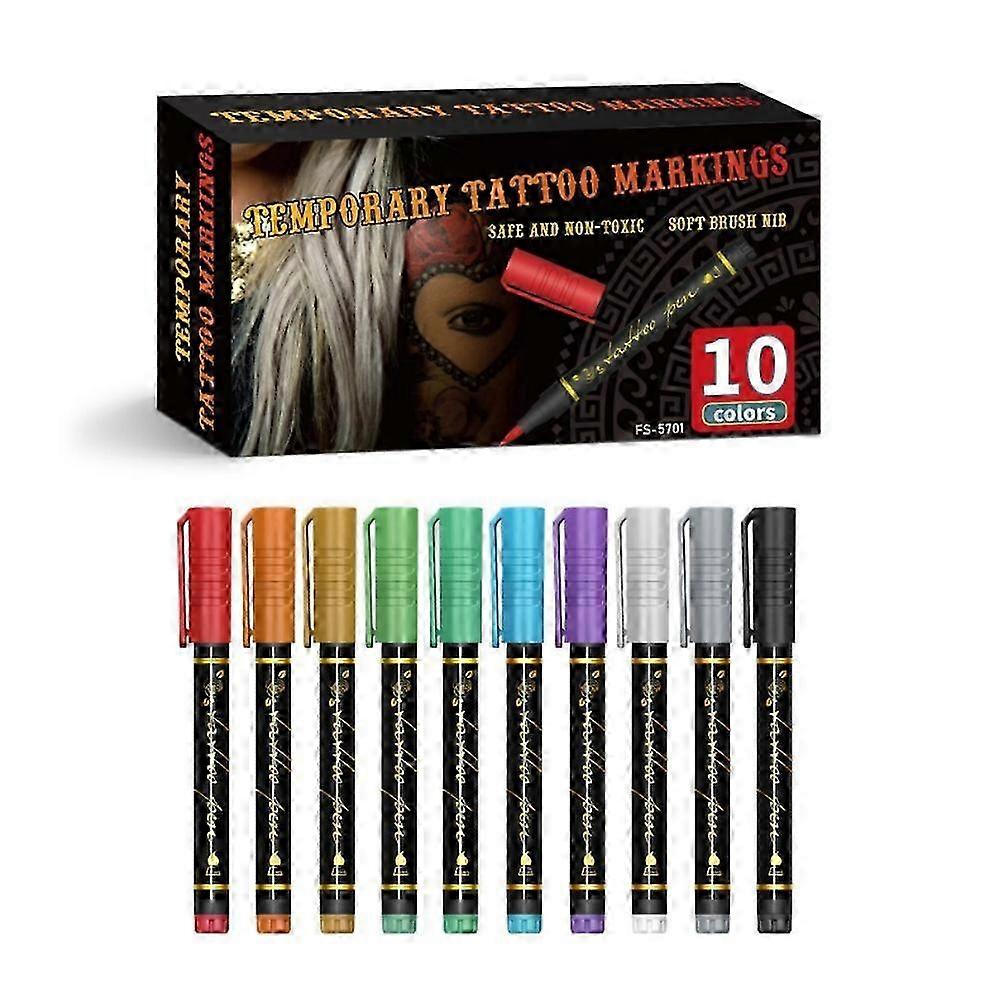 Body Paint Markers Easy To Remove Fast Drying Formulas Waterproof for Family Friendly