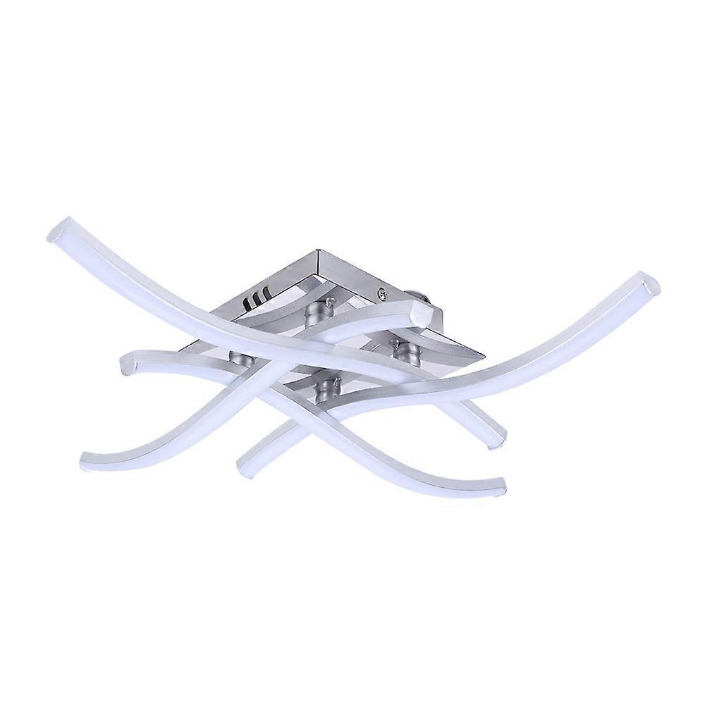 One Piece Modern LED Ceiling Light, Quadrant Wave Ceiling Light, Integrated 24W LED Module, Positive White Light, Modern Ceiling Light (Whit