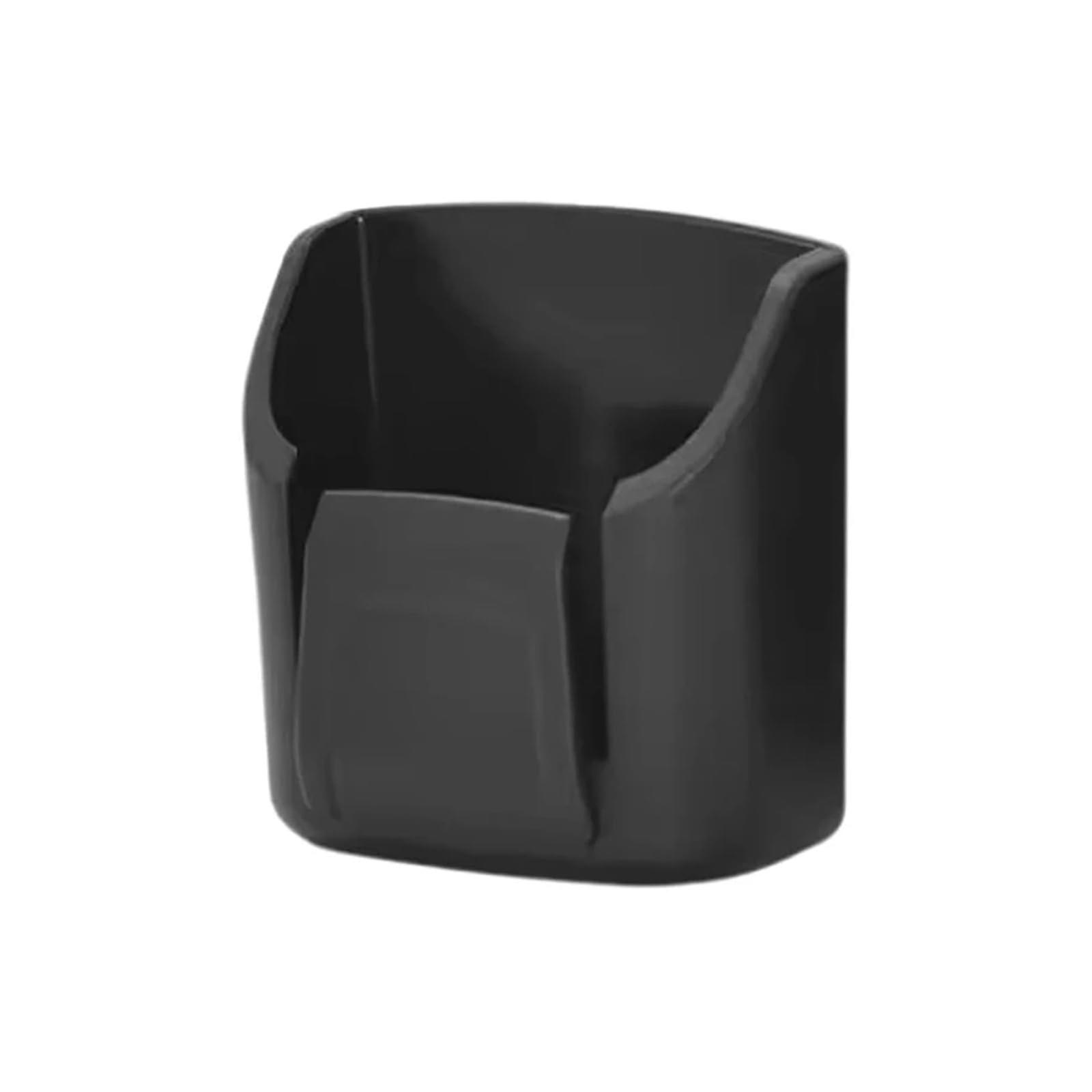 Car Interior Organizer Dashboard Storage Box Black ABS Easy Install Durable Compact