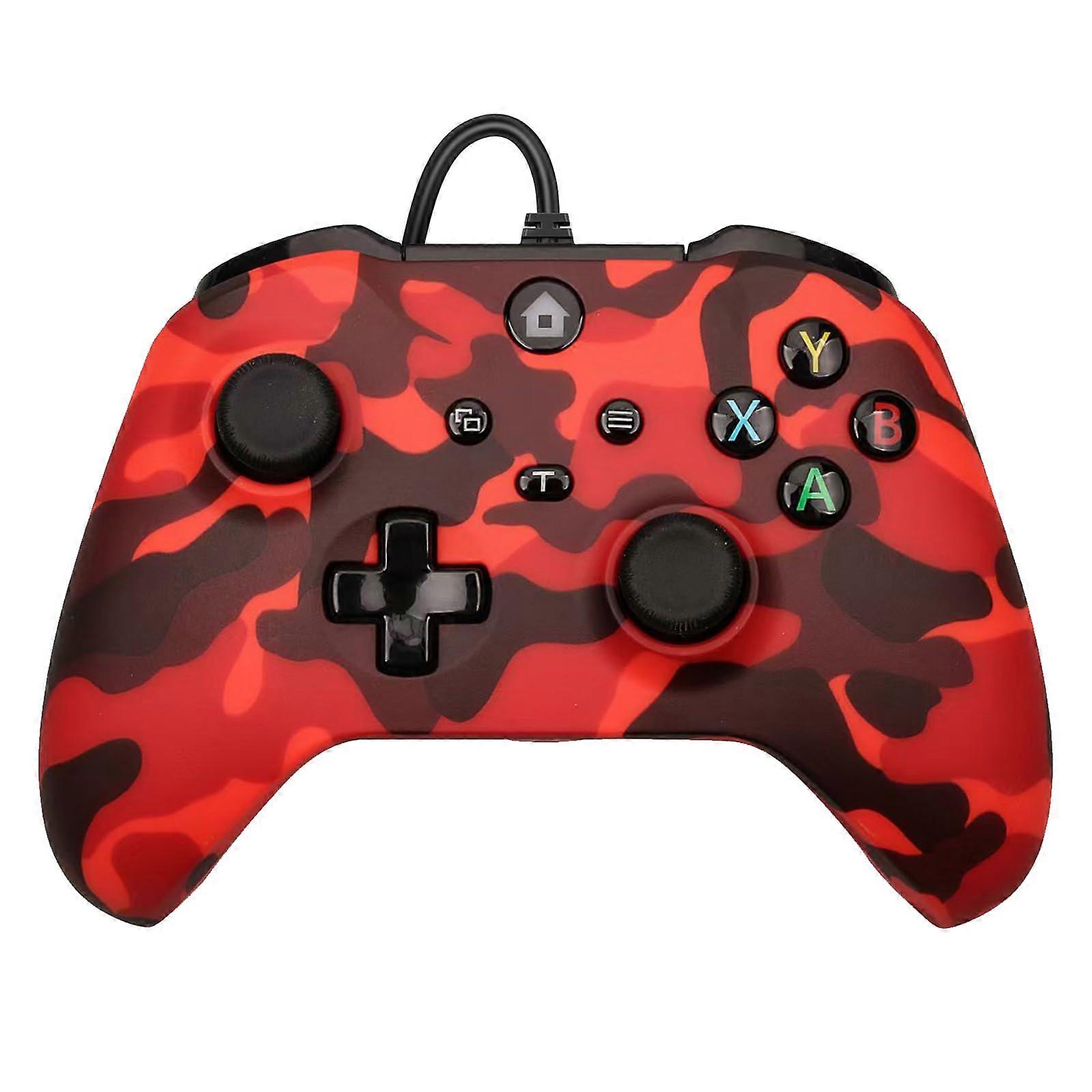 Wired Controller with Audio Jack, Turbo Function, Dual Vibration, Compatible with Xbox Series X and PC