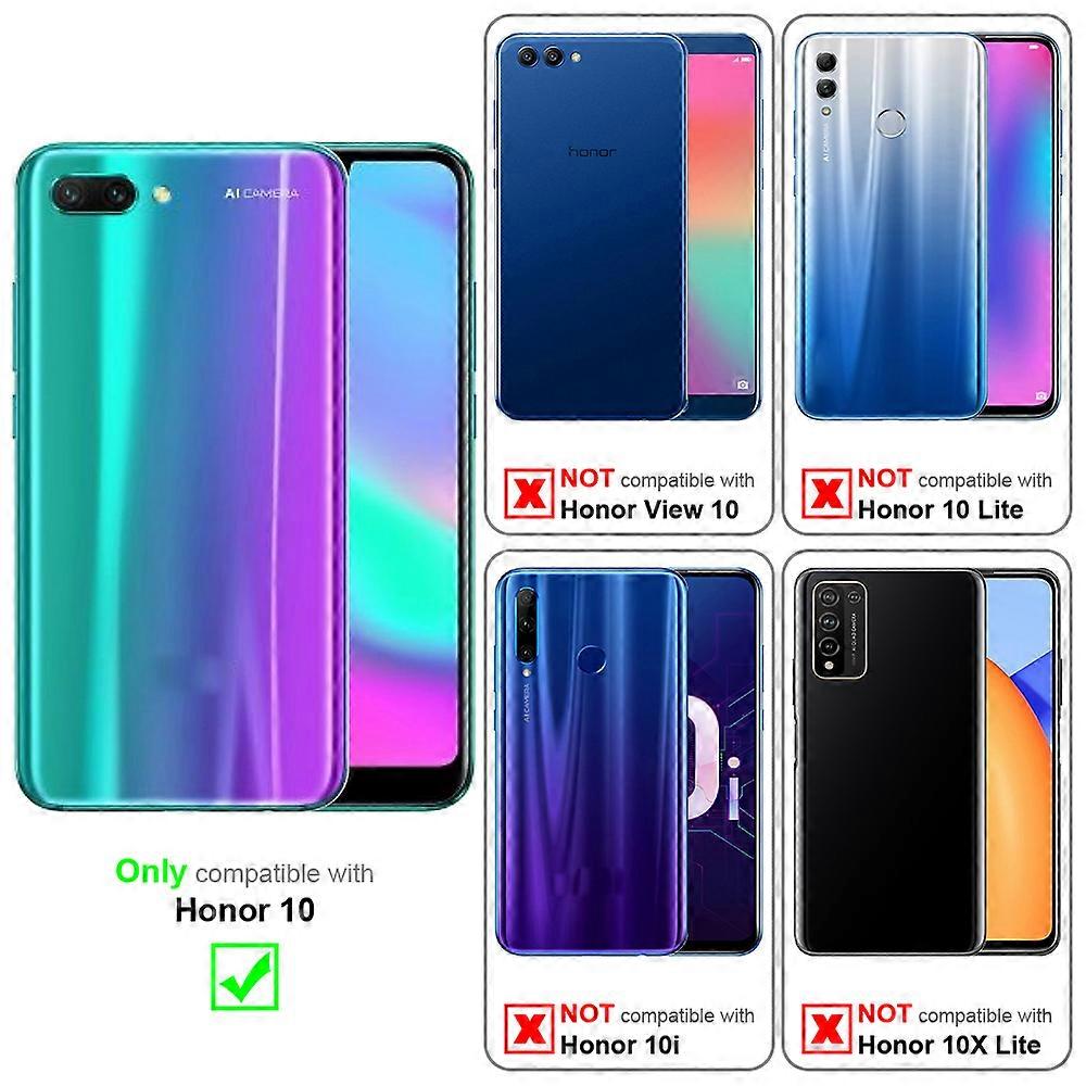 Honor 10 Protective Case - with Floral Pattern and Card Slot