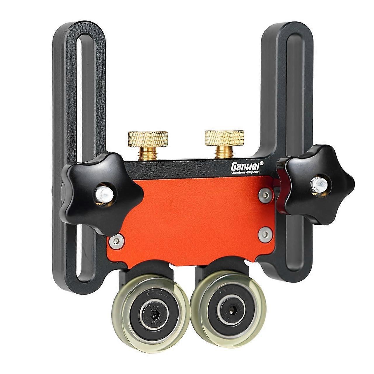 Adjustable Table Saw Featherboard with PU Wheels for Precision Cutting and Standard Rail Guide
