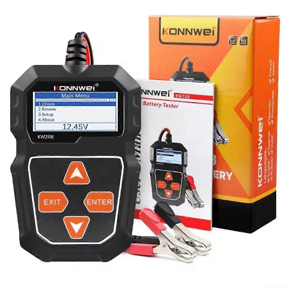 Car Battery Tester 12V Battery Analyzer with 99.99% Accuracy for Comprehensive 6V/12V Health